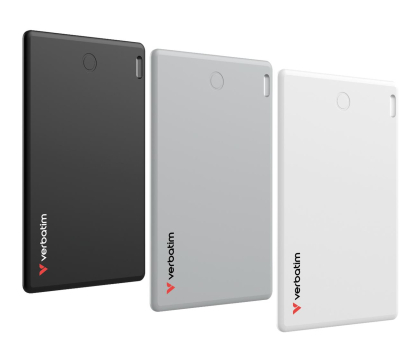 Lokalizator i komunikator Verbatim My Finder Card Bluetooth NFC trójpak czarny/srebrny/biały